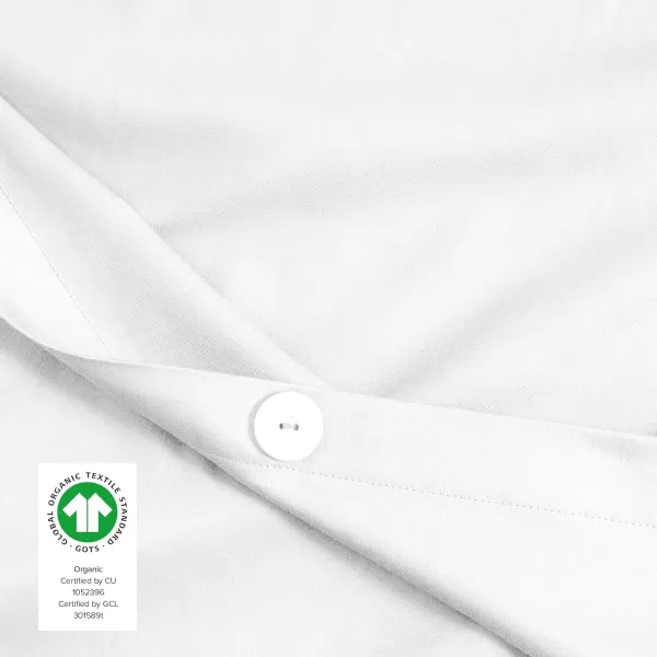 Bare Home 100 Organic Cotton Sateen Duvet Cover Set  KingCal King Size  Smooth Sateen Weave  Warm ampamp Luxurious  KingCal King Duvet Cover KingCal King Dusty RoseWhite