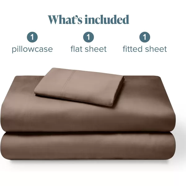 Bare Home 100 Rayon Made from Bamboo Queen Sheet Set  4 Piece Bedding Set  Deep Pockets  Breathable  Easy Fit  Bedding Sheets ampamp Pillowcases Queen Light Pink06  Taupe