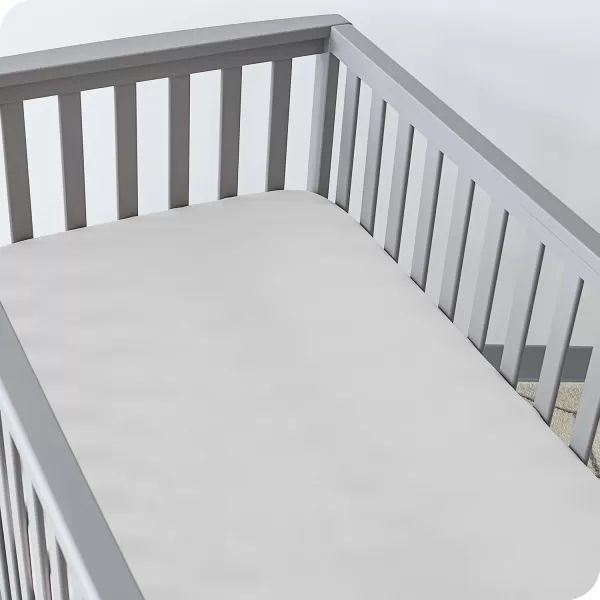 Bare Home 2Pack Fitted Crib Sheets  Premium 1800 UltraSoft Microfiber  Breathable  Baby Sheet  for Boys ampamp Girls  Fits Standard Crib and Toddler Mattresses Crib Sky BlueWhite03  Cloud Grey