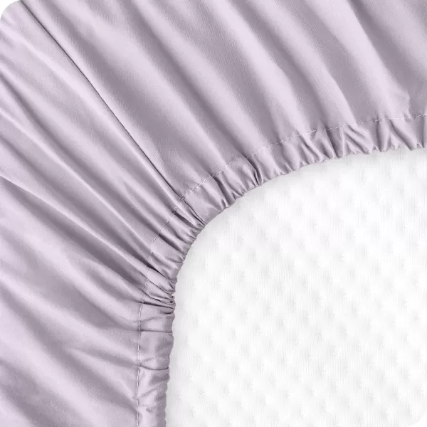Bare Home 2Pack Fitted Crib Sheets  Premium 1800 UltraSoft Microfiber  Breathable  Baby Sheet  for Boys ampamp Girls  Fits Standard Crib and Toddler Mattresses Crib Sky BlueWhite06  Lilac