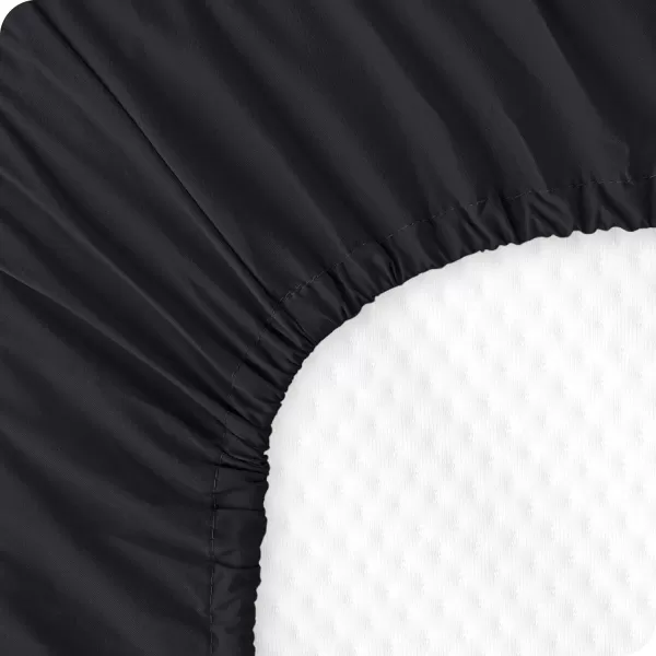 Bare Home 2Pack Fitted Crib Sheets  Premium 1800 UltraSoft Microfiber  Breathable  Baby Sheet  for Boys ampamp Girls  Fits Standard Crib and Toddler Mattresses Crib Sky BlueWhite09  BlackWhite