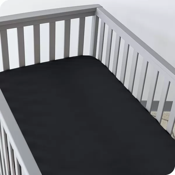 Bare Home 2Pack Fitted Crib Sheets  Premium 1800 UltraSoft Microfiber  Breathable  Baby Sheet  for Boys ampamp Girls  Fits Standard Crib and Toddler Mattresses Crib Sky BlueWhite09  BlackWhite