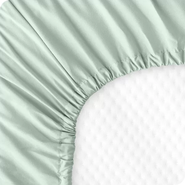 Bare Home 2Pack Fitted Crib Sheets  Premium 1800 UltraSoft Microfiber  Breathable  Baby Sheet  for Boys ampamp Girls  Fits Standard Crib and Toddler Mattresses Crib Sky BlueWhite07  Spring Mint