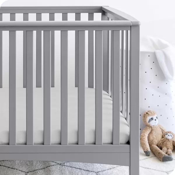 Bare Home 2Pack Fitted Crib Sheets  Premium 1800 UltraSoft Microfiber  Breathable  Baby Sheet  for Boys ampamp Girls  Fits Standard Crib and Toddler Mattresses Crib Sky BlueWhite03  Cloud Grey