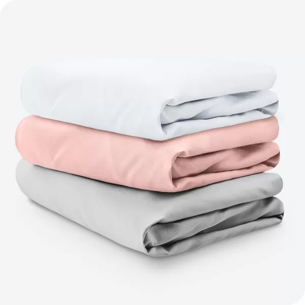Bare Home 2Pack Fitted Crib Sheets  Premium 1800 UltraSoft Microfiber  Breathable  Baby Sheet  for Boys ampamp Girls  Fits Standard Crib and Toddler Mattresses Crib Sky BlueWhite21  Pink SlipperCloud GreyWhite