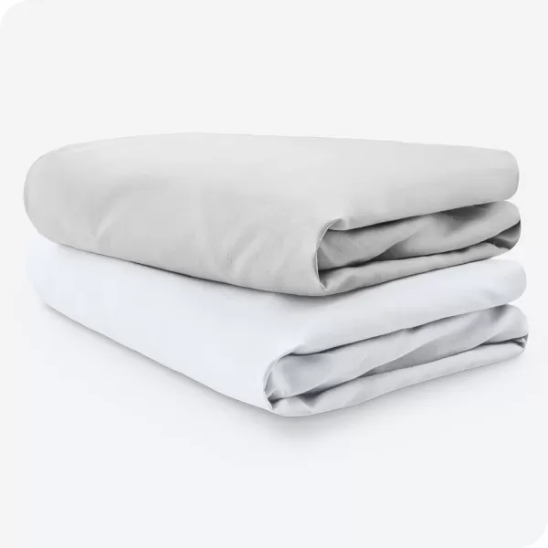 Bare Home 2Pack Fitted Crib Sheets  Premium 1800 UltraSoft Microfiber  Breathable  Baby Sheet  for Boys ampamp Girls  Fits Standard Crib and Toddler Mattresses Crib Sky BlueWhite10  Cloud GreyWhite