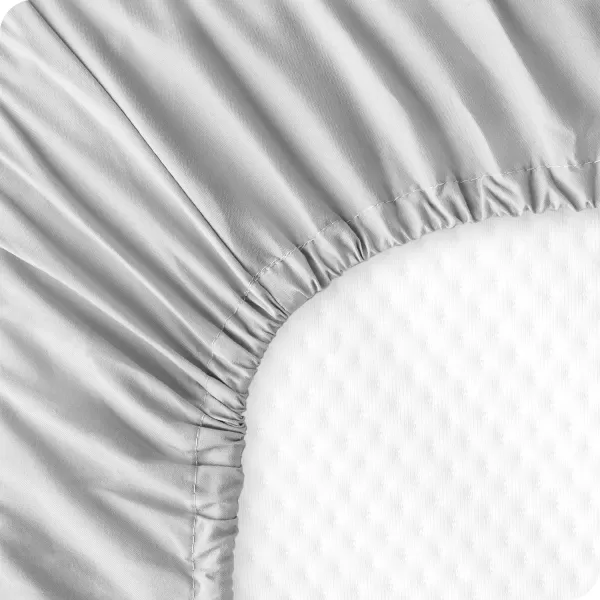 Bare Home 2Pack Fitted Crib Sheets  Premium 1800 UltraSoft Microfiber  Breathable  Baby Sheet  for Boys ampamp Girls  Fits Standard Crib and Toddler Mattresses Crib Sky BlueWhite03  Cloud Grey