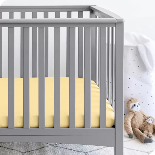 Bare Home 2Pack Fitted Crib Sheets  Premium 1800 UltraSoft Microfiber  Breathable  Baby Sheet  for Boys ampamp Girls  Fits Standard Crib and Toddler Mattresses Crib Sky BlueWhite18  Morning SunWhite