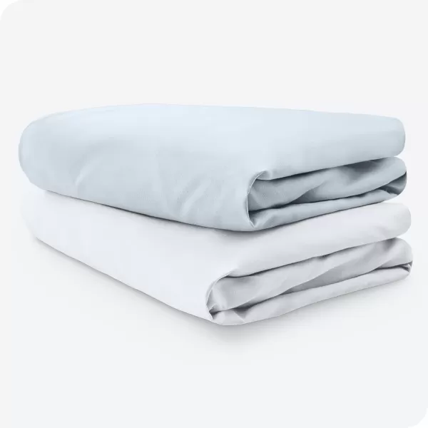 Bare Home 2Pack Fitted Crib Sheets  Premium 1800 UltraSoft Microfiber  Breathable  Baby Sheet  for Boys ampamp Girls  Fits Standard Crib and Toddler Mattresses Crib Sky BlueWhite11  Sky BlueWhite