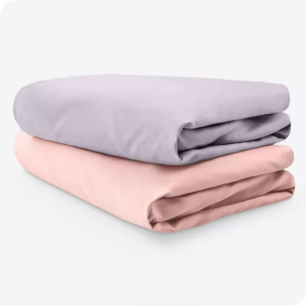 Bare Home 2Pack Fitted Crib Sheets  Premium 1800 UltraSoft Microfiber  Breathable  Baby Sheet  for Boys ampamp Girls  Fits Standard Crib and Toddler Mattresses Crib Sky BlueWhite15  Pink SlipperLilac
