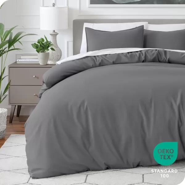 Bare Home Bedding Duvet Cover Queen Size  Premium 1800 Super Soft Duvet Covers Collection  Lightweight Cooling Duvet Cover  Soft Breathable Bedding Duvet Cover Queen Cream03  Grey No Comforter