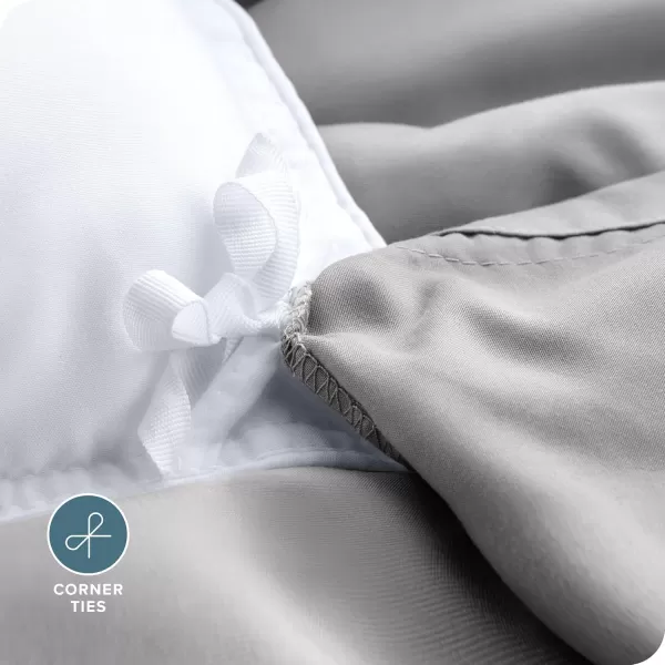 Bare Home Bedding Duvet Cover Queen Size  Premium 1800 Super Soft Duvet Covers Collection  Lightweight Cooling Duvet Cover  Soft Breathable Bedding Duvet Cover Queen Cream04  Light Grey No Comforter