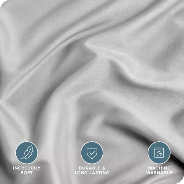 Bare Home Bedding Duvet Cover Queen Size  Premium 1800 Super Soft Duvet Covers Collection  Lightweight Cooling Duvet Cover  Soft Breathable Bedding Duvet Cover Queen Cream04  Light Grey No Comforter