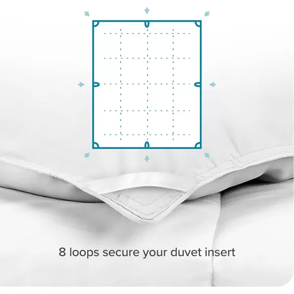 Bare Home Extra Long Comforter  Reversible Colors  Goose Down Alternative  UltraSoft  Premium 1800 Series  All Season Warmth  Bedding Comforter TwinTwin XL Dark BlueGrey01  White