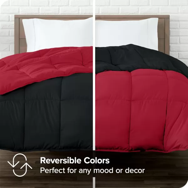 Bare Home Extra Long Comforter  Reversible Colors  Goose Down Alternative  UltraSoft  Premium 1800 Series  All Season Warmth  Bedding Comforter TwinTwin XL Dark BlueGrey13  BlackRed