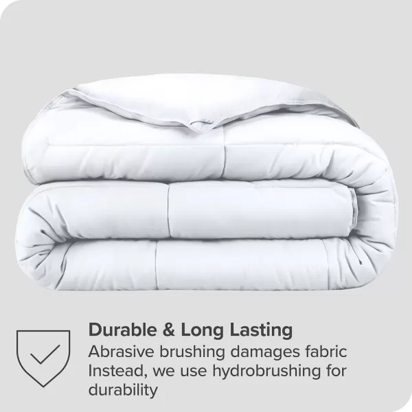 Bare Home Extra Long Comforter  Reversible Colors  Goose Down Alternative  UltraSoft  Premium 1800 Series  All Season Warmth  Bedding Comforter TwinTwin XL Dark BlueGrey01  White