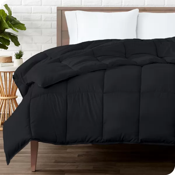 Bare Home Extra Long Comforter  Reversible Colors  Goose Down Alternative  UltraSoft  Premium 1800 Series  All Season Warmth  Bedding Comforter TwinTwin XL Dark BlueGrey03  Black
