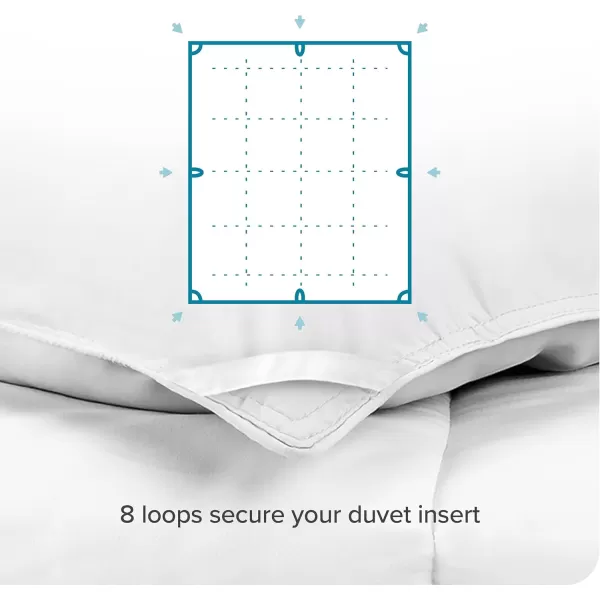 Bare Home Extra Long Comforter  Reversible Colors  Goose Down Alternative  UltraSoft  Premium 1800 Series  All Season Warmth  Bedding Comforter TwinTwin XL Dark BlueGrey01  White
