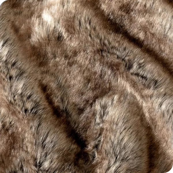 Bare Home Faux Fur Blanket  UltraSoft Luxurious  Cozy Warm Blanket for Couch Sofa Chair Bed  Fuzzy Fluffy Super Soft  Decorative Bed Blanket 80x60 inches Oversized BlushVariegated Chestnut