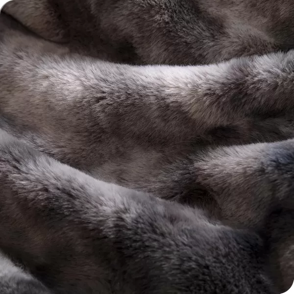 Bare Home Faux Fur Blanket  UltraSoft Luxurious  Cozy Warm Blanket for Couch Sofa Chair Bed  Fuzzy Fluffy Super Soft  Decorative Bed Blanket 80x60 inches Oversized BlushGrey Tie Dye