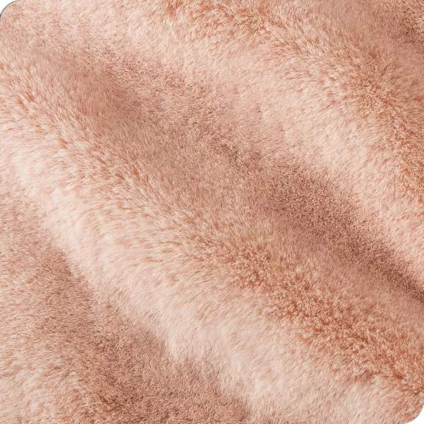 Bare Home Faux Fur Blanket  UltraSoft Luxurious  Cozy Warm Blanket for Couch Sofa Chair Bed  Fuzzy Fluffy Super Soft  Decorative Bed Blanket 80x60 inches Oversized BlushBlush