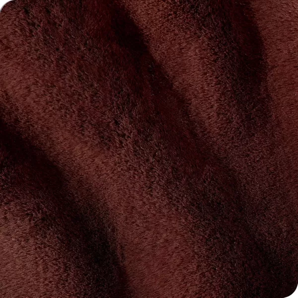 Bare Home Faux Fur Blanket  UltraSoft Luxurious  Cozy Warm Blanket for Couch Sofa Chair Bed  Fuzzy Fluffy Super Soft  Decorative Bed Blanket 80x60 inches Oversized BlushBlack Cherry