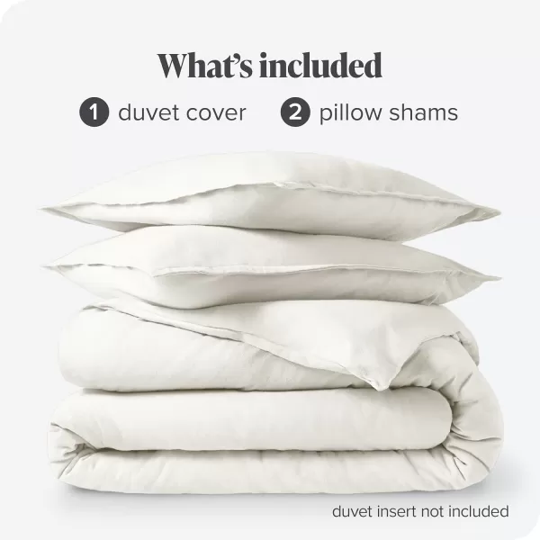 Bare Home Flannel Duvet Cover Set  FullQueen  100 Cotton Velvety Soft Heavyweight Premium Flannel Double Brushed  Includes Sham Pillow Covers FullQueen Light Grey06  Cream