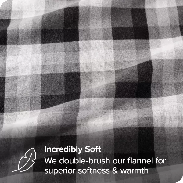 Bare Home Flannel Sheet Set Prints 100 Cotton Velvety Soft Heavyweight  Double Brushed Flannel for Extra Softness ampamp Comfort  Deep Pocket  Bed Sheets Queen Tartan Plaid16  Oliver Plaid
