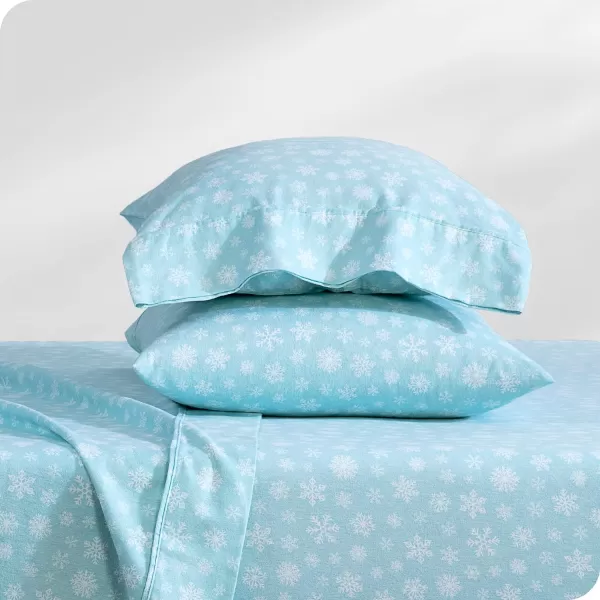 Bare Home Flannel Sheet Set Prints 100 Cotton Velvety Soft Heavyweight  Double Brushed Flannel for Extra Softness ampamp Comfort  Deep Pocket  Bed Sheets Queen Tartan Plaid15  Snowdrift