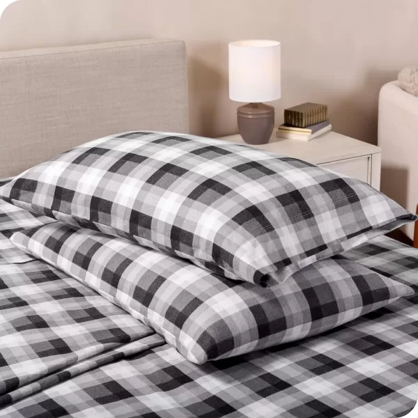 Bare Home Flannel Sheet Set Prints 100 Cotton Velvety Soft Heavyweight  Double Brushed Flannel for Extra Softness ampamp Comfort  Deep Pocket  Bed Sheets Queen Tartan Plaid16  Oliver Plaid
