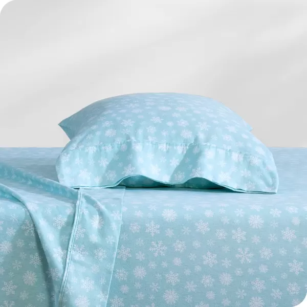 Bare Home Flannel Sheet Set Prints 100 Cotton Velvety Soft Heavyweight  Double Brushed Flannel for Extra Softness ampamp Comfort  Deep Pocket  Bed Sheets Queen Tartan Plaid15  Snowdrift