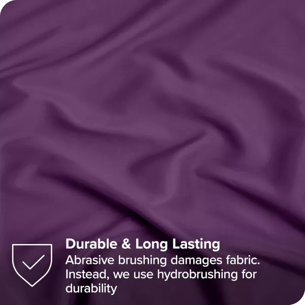 Bare Home Hotel Luxury King Sheet Set Extra Soft  6 Piece Set  Deep Pockets  Easy Fit  Cooling ampamp Breathable  Wrinkle Fade Stain Resistant  Set Includes 4 Pillowcases King Plum