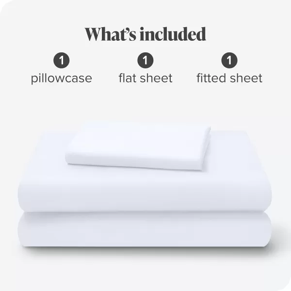 Bare Home Lyocell Tencel Sheet Set  Queen Size  4 Piece Set  Derived from Eucalyptus  AllSeason  Ultra Soft  Deep Pocket Queen White01  White