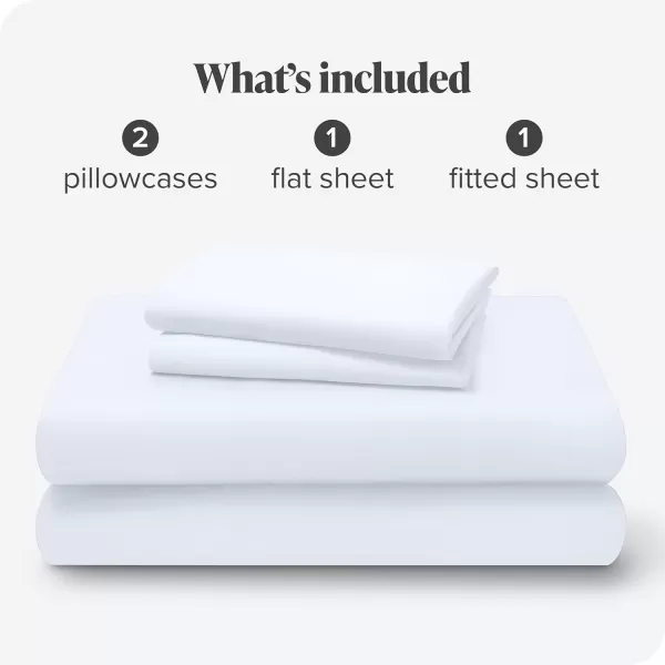 Bare Home Lyocell Tencel Sheet Set  Queen Size  4 Piece Set  Derived from Eucalyptus  AllSeason  Ultra Soft  Deep Pocket Queen White01  White