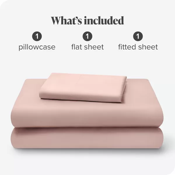 Bare Home Lyocell Tencel Sheet Set  Queen Size  4 Piece Set  Derived from Eucalyptus  AllSeason  Ultra Soft  Deep Pocket Queen White07  Blush