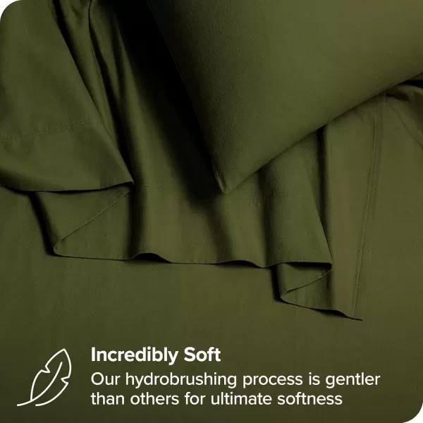 Bare Home Organic Cotton Flannel Sheet Set  Queen Size  100 Cotton  Double Brushed for Extra Softness ampamp Comfort  Warm Cozy and Durable  Breathable  Bed Sheets Queen Light Grey06  Cypress