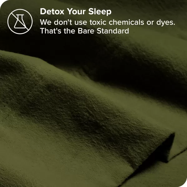 Bare Home Organic Cotton Flannel Sheet Set  Queen Size  100 Cotton  Double Brushed for Extra Softness ampamp Comfort  Warm Cozy and Durable  Breathable  Bed Sheets Queen Light Grey06  Cypress