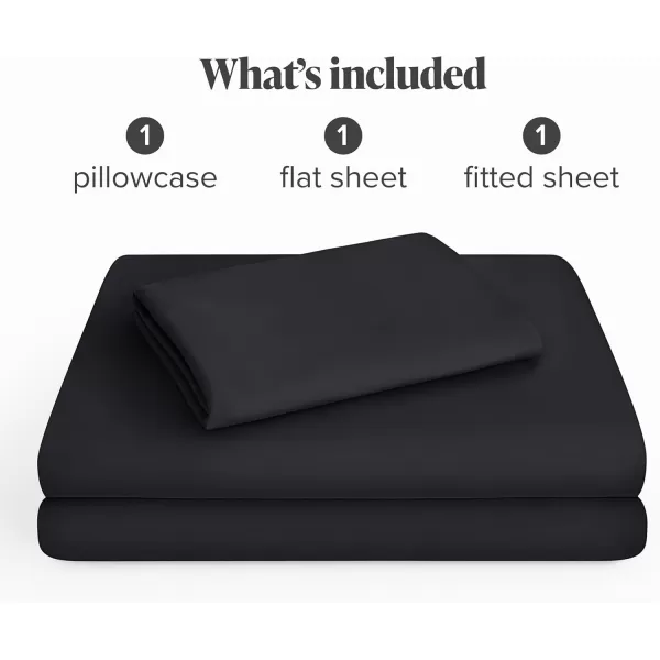 Bare Home Premium Microfiber Stretch Knit Sheet Set 4Way Stretch Bed Sheets Cooling ampamp Breathable Stretch Fitted Sheet Stretch Flat Sheet Stretch Envelope Pillowcases King Light Grey02  Black