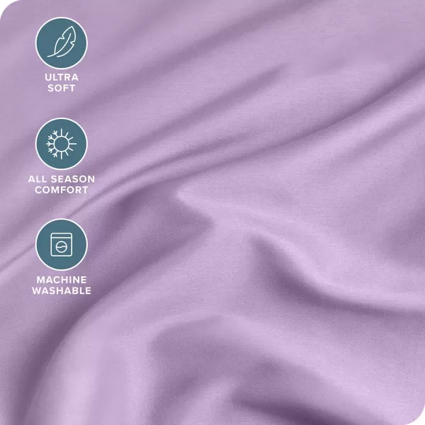 Bare Home Queen Fitted Sheet  Extra Deep Pocket Fitted Sheet  Premium 1800 Microfiber  UltraSoft Wrinkle Free  Queen Deep Pocket Bottom Sheets Queen  11quot to 22quot Pocket Grey11  Lavender