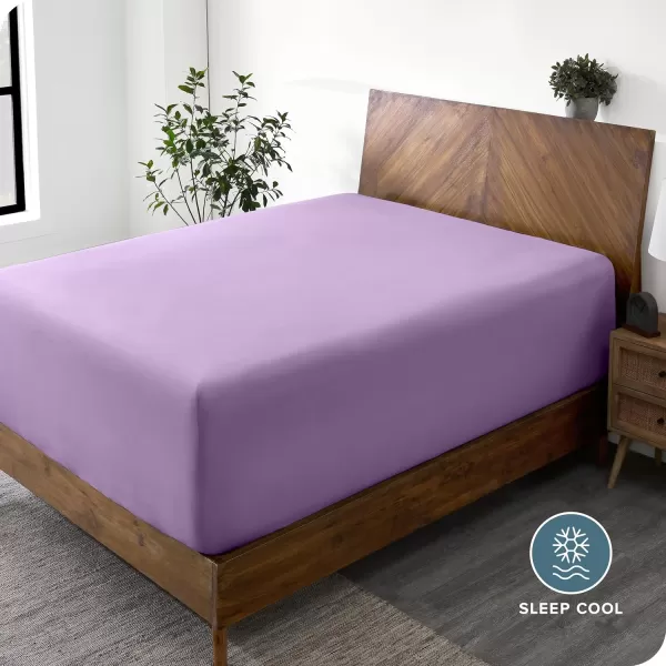 Bare Home Queen Fitted Sheet  Extra Deep Pocket Fitted Sheet  Premium 1800 Microfiber  UltraSoft Wrinkle Free  Queen Deep Pocket Bottom Sheets Queen  11quot to 22quot Pocket Grey11  Lavender