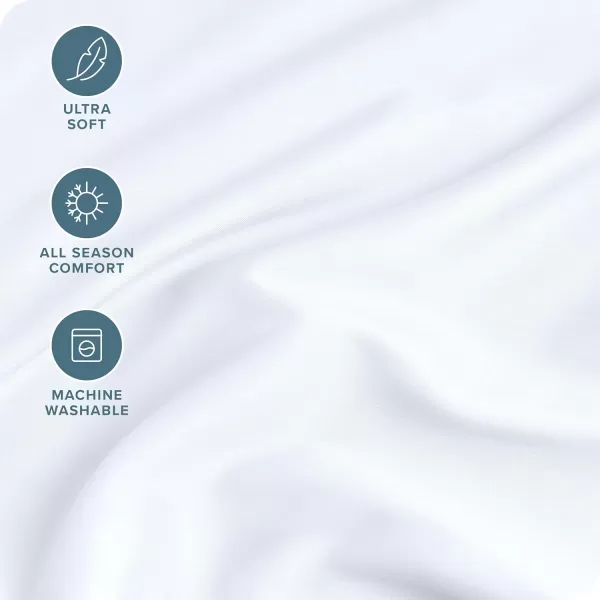 Bare Home Queen Fitted Sheet  Extra Deep Pocket Fitted Sheet  Premium 1800 Microfiber  UltraSoft Wrinkle Free  Queen Deep Pocket Bottom Sheets Queen  11quot to 22quot Pocket Grey01  White