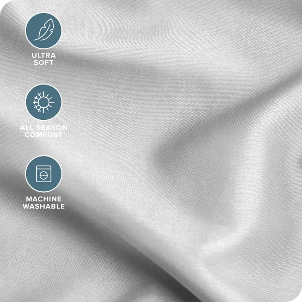 Bare Home Queen Sheet Set  22quot Deep Pockets  Luxury 1800 UltraSoft Microfiber Queen Bed Sheets  Double Brushed  Easy Fit  4 Piece Set  Bedding Sheets ampamp Pillowcases Queen Grey05  Cloud Grey
