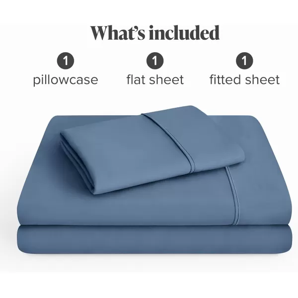 Bare Home Queen Sheet Set  22quot Deep Pockets  Luxury 1800 UltraSoft Microfiber Queen Bed Sheets  Double Brushed  Easy Fit  4 Piece Set  Bedding Sheets ampamp Pillowcases Queen Grey09  Coronet Blue