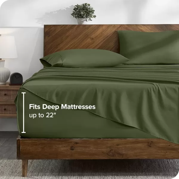 Bare Home Queen Sheet Set  22quot Deep Pockets  Luxury 1800 UltraSoft Microfiber Queen Bed Sheets  Double Brushed  Easy Fit  4 Piece Set  Bedding Sheets ampamp Pillowcases Queen Grey11  Cypress