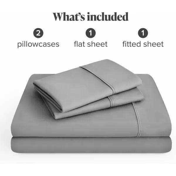 Bare Home Queen Sheet Set  22quot Deep Pockets  Luxury 1800 UltraSoft Microfiber Queen Bed Sheets  Double Brushed  Easy Fit  4 Piece Set  Bedding Sheets ampamp Pillowcases Queen Grey04  Light Grey