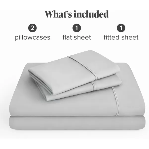 Bare Home Queen Sheet Set  22quot Deep Pockets  Luxury 1800 UltraSoft Microfiber Queen Bed Sheets  Double Brushed  Easy Fit  4 Piece Set  Bedding Sheets ampamp Pillowcases Queen Grey05  Cloud Grey