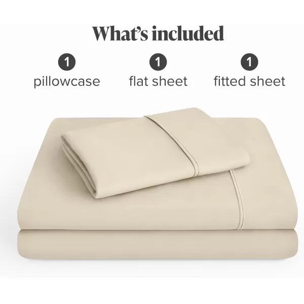 Bare Home Queen Sheet Set  22quot Deep Pockets  Luxury 1800 UltraSoft Microfiber Queen Bed Sheets  Double Brushed  Easy Fit  4 Piece Set  Bedding Sheets ampamp Pillowcases Queen Grey06  Sand