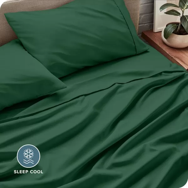 Bare Home Queen Sheet Set  22quot Deep Pockets  Luxury 1800 UltraSoft Microfiber Queen Bed Sheets  Double Brushed  Easy Fit  4 Piece Set  Bedding Sheets ampamp Pillowcases Queen Grey10  Forest Green