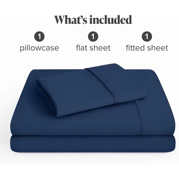 Bare Home Queen Sheet Set  22quot Deep Pockets  Luxury 1800 UltraSoft Microfiber Queen Bed Sheets  Double Brushed  Easy Fit  4 Piece Set  Bedding Sheets ampamp Pillowcases Queen Grey08  Dark Blue