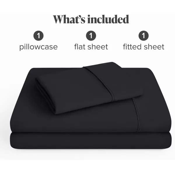 Bare Home Queen Sheet Set  22quot Deep Pockets  Luxury 1800 UltraSoft Microfiber Queen Bed Sheets  Double Brushed  Easy Fit  4 Piece Set  Bedding Sheets ampamp Pillowcases Queen Grey02  Black